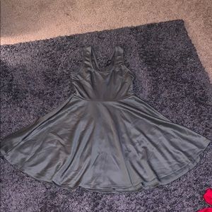 Olive skater dress.